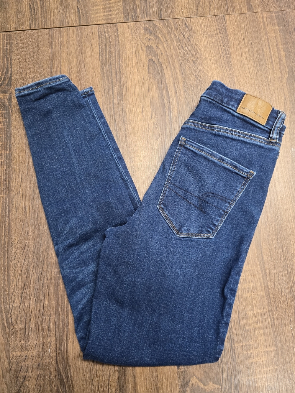 American Eagle Curvy Super Hi-Rise Jegging Women's Size 2 X-Short Dark Wash